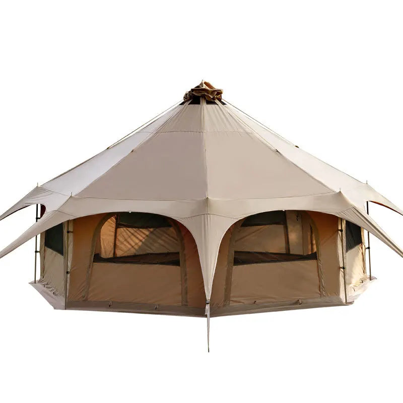 Outdoor Circus Tent Camping Cotton Canvas Rainproof Large Yurt Tent Camping Park Tent 4 Season Outdoor Camping Tent Family Tent