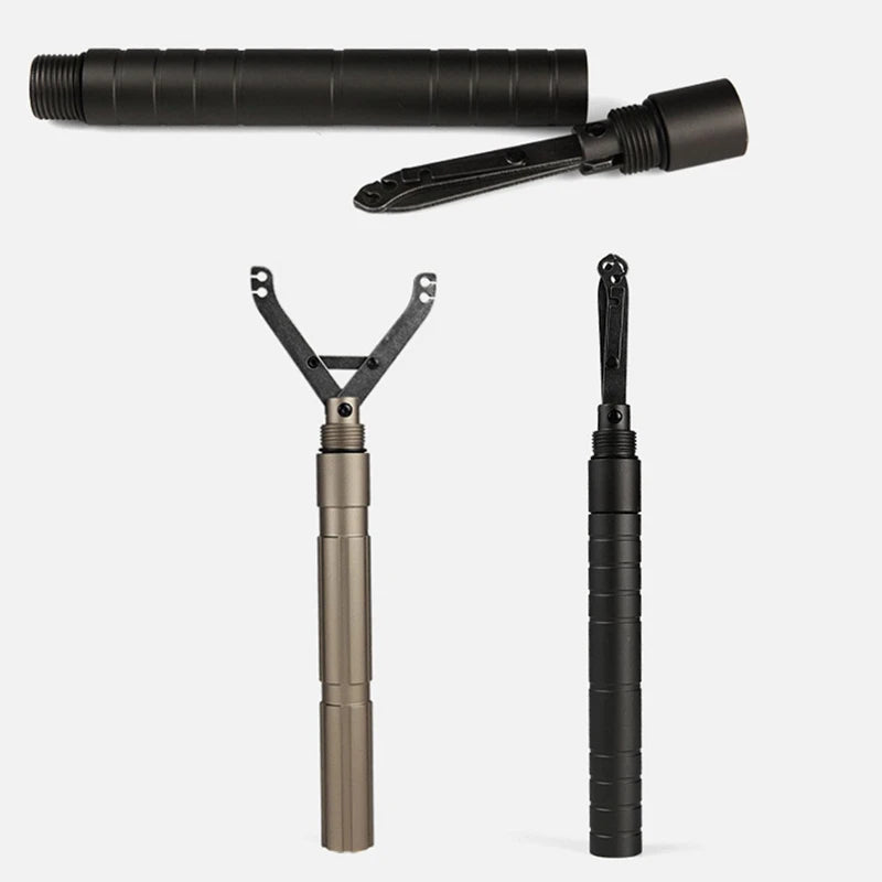 Hiking Stick Outdoor Camping DIY Self Defense Stick Handle Tool Accessory Shovel Extra Handles Axe Extended Tool