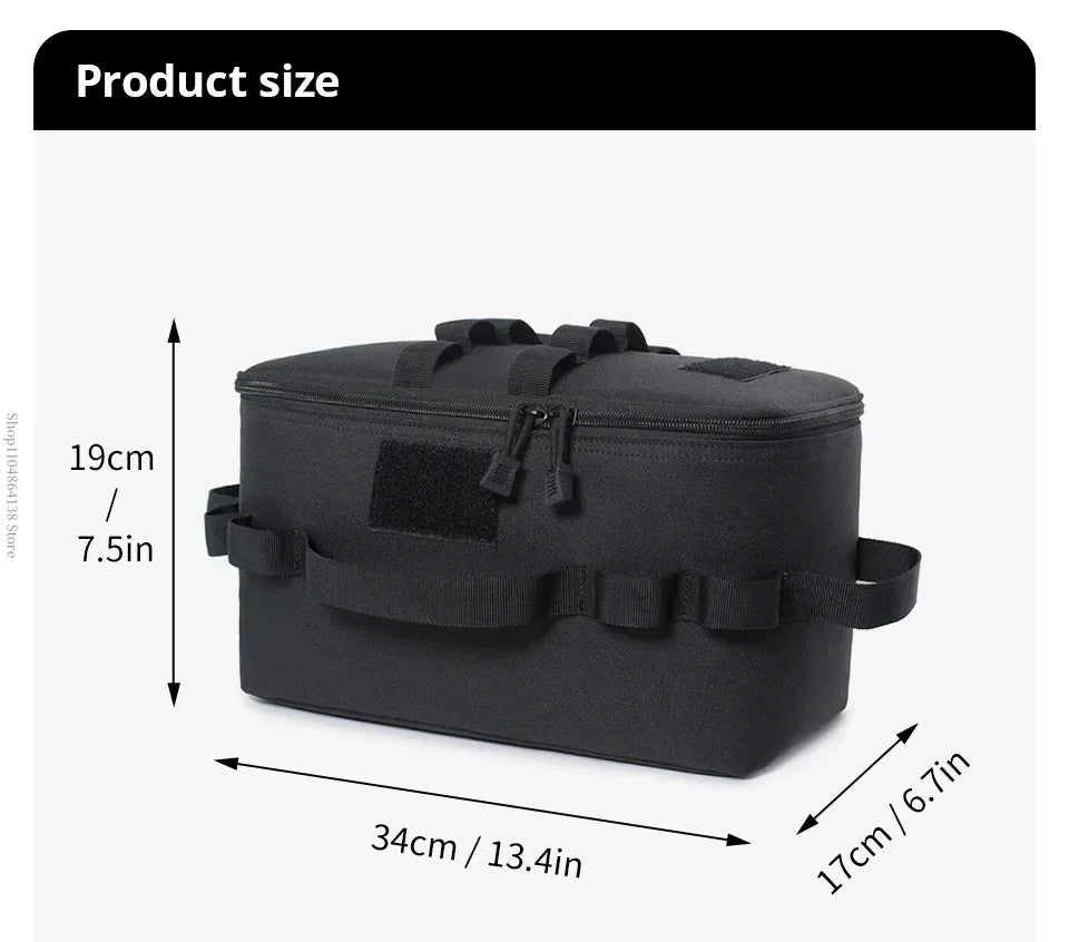 Camping picnic bag - outdoor storage bag - foldable multi-purpose tactical carry bag - picnic bag - large capacity shoulder bag