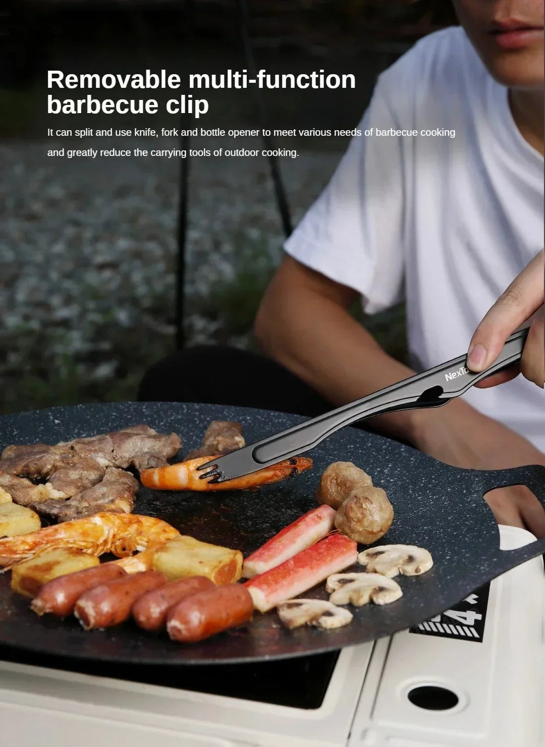 Nextool  Camping Barbecue Tools Set Picnic Knife Chopping Board Multifunctional Scissors Portable Desk BBQ Carrying Case