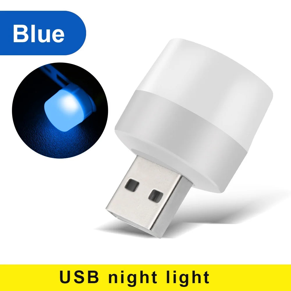 USB Light 5V 1W Usb LED Lamp Eye Protection Reading Light Computer Reading Lamp Mobile Power Charging Book Lamps Night Light