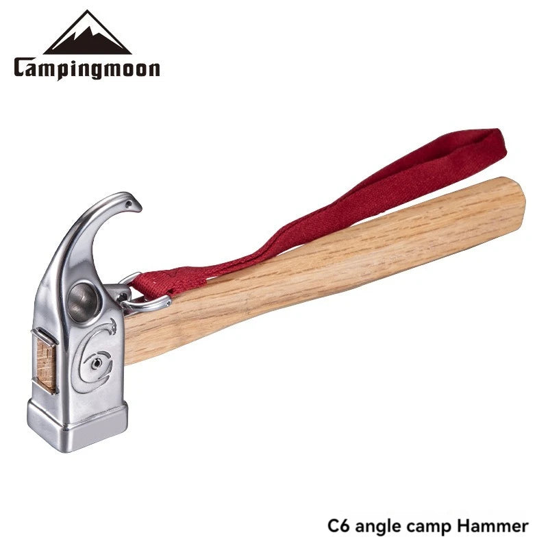 CAMPINGMOON Outdoor Stainless Steel Camping Hammer, Ground Nail, Tent Pegs, Camping Hammer, C6