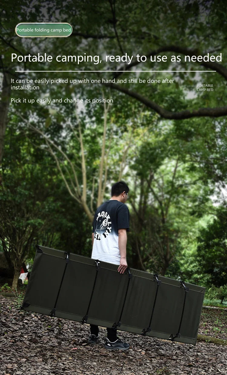 WANDERING TIME Camping bed, portable folding bed, camping travel backpack, hiking sleep bed, outdoor ultra-light small tent bed