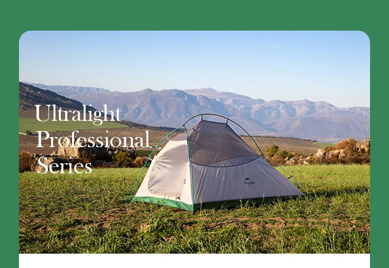 Naturehike Cloud Up Camping Tent Waterproof Easy Build Beach Tent Outdoor 1 Person Portable Large Space Hiking Backpacking Tents