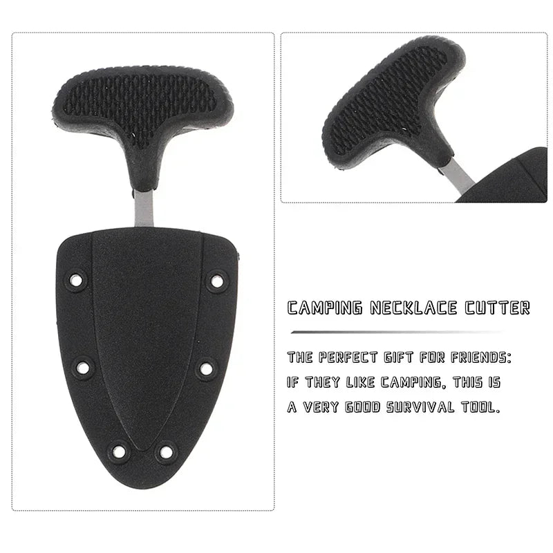 1PC Multifunctional Necklace Camping Tool - Portable Outdoor Survival Gear, Hanging Necklace Multi-tool for Hiking, Trave