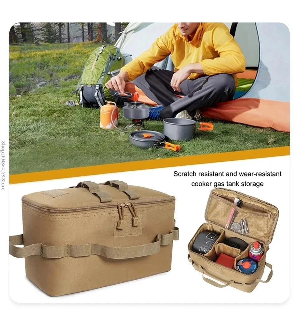 Camping picnic bag - outdoor storage bag - foldable multi-purpose tactical carry bag - picnic bag - large capacity shoulder bag