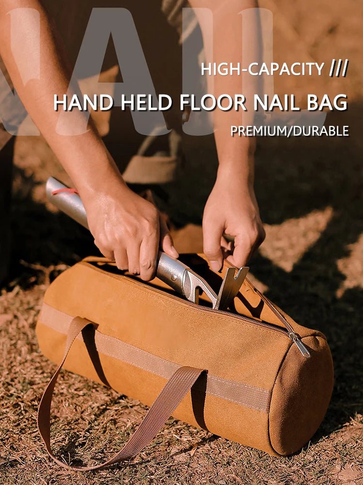Camping Tools Storage Bag Large Capacity Camping Tool Organizer Bag Portable Tent Peg Ground Nail Holder Bag for Outdoor Camping
