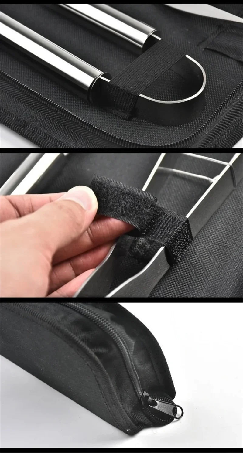 BBQ Tools Set Barbecue Utensil Accessories Stainless Steel BBQ Grill Tool Set Outdoor Camping Cooking Accessories Kit With Bag