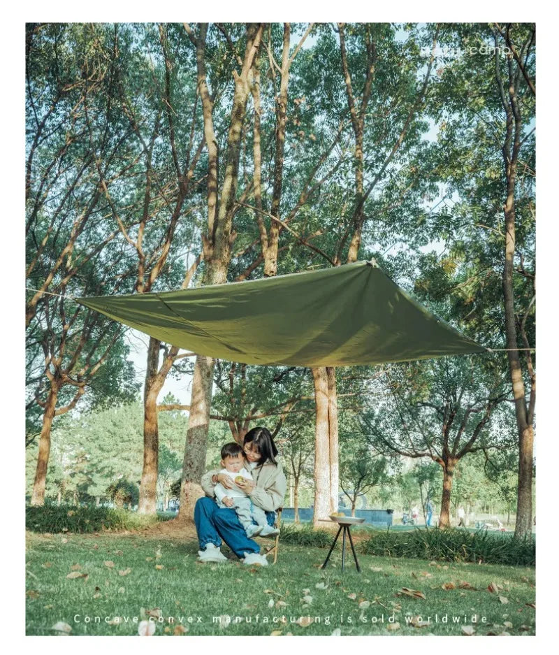Tent Tarp Rain Sun Shade Hammocks Shelter Camping Survival Sun Shelter Picnic Awning Cover Waterproof Out Hiking Accessories