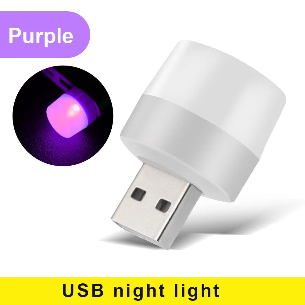 USB Light 5V 1W Usb LED Lamp Eye Protection Reading Light Computer Reading Lamp Mobile Power Charging Book Lamps Night Light