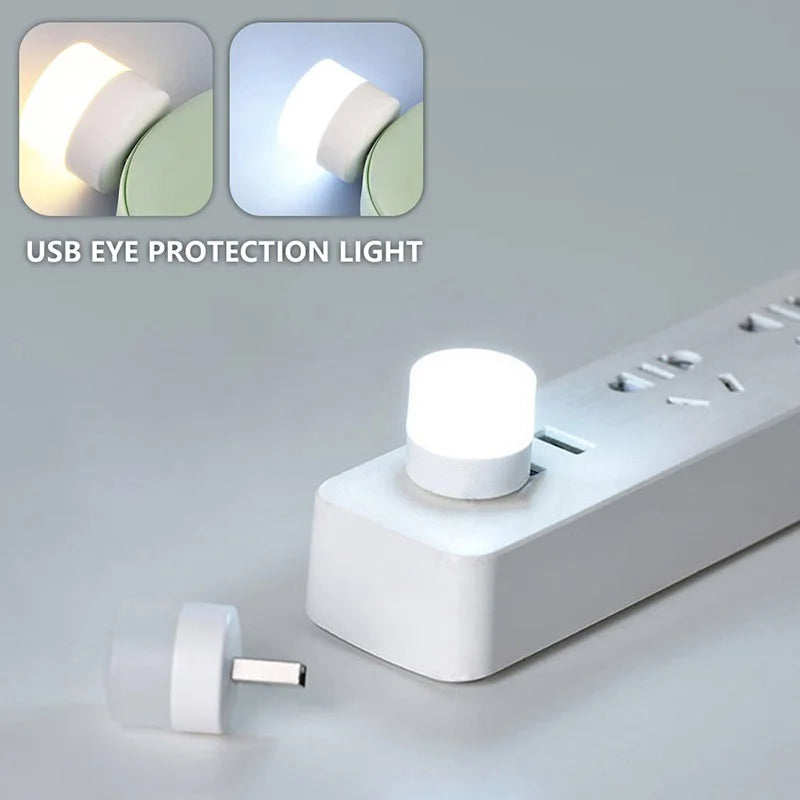 USB Light 5V 1W Usb LED Lamp Eye Protection Reading Light Computer Reading Lamp Mobile Power Charging Book Lamps Night Light