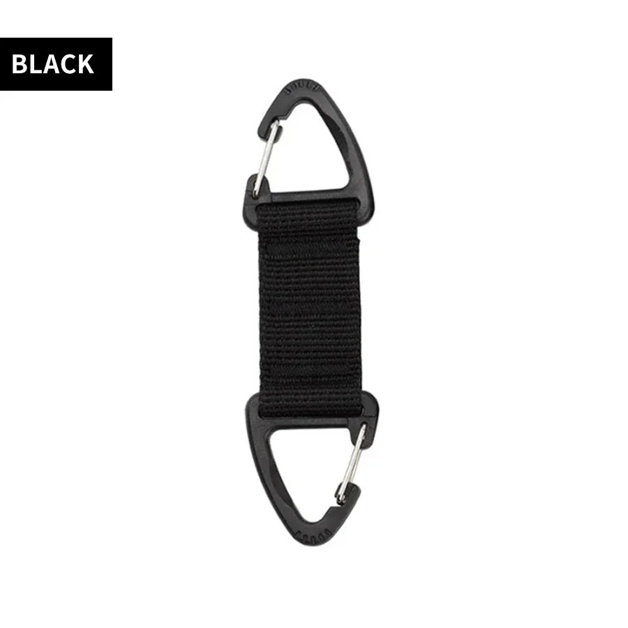 Outdoor Tools Camping Carabiner Hook Hiking Webbing Buckle Belt Clip Hanging Keychain Climbing Survival Equipment 1pcs