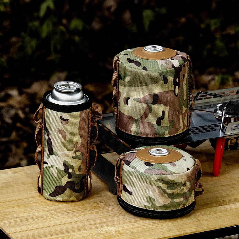 Camping Gas Can Protective Cover Gas Tank Canister Cylinder Case Outdoor Tissue Box Air Bottle Wrap Sleeve Camping Accessories
