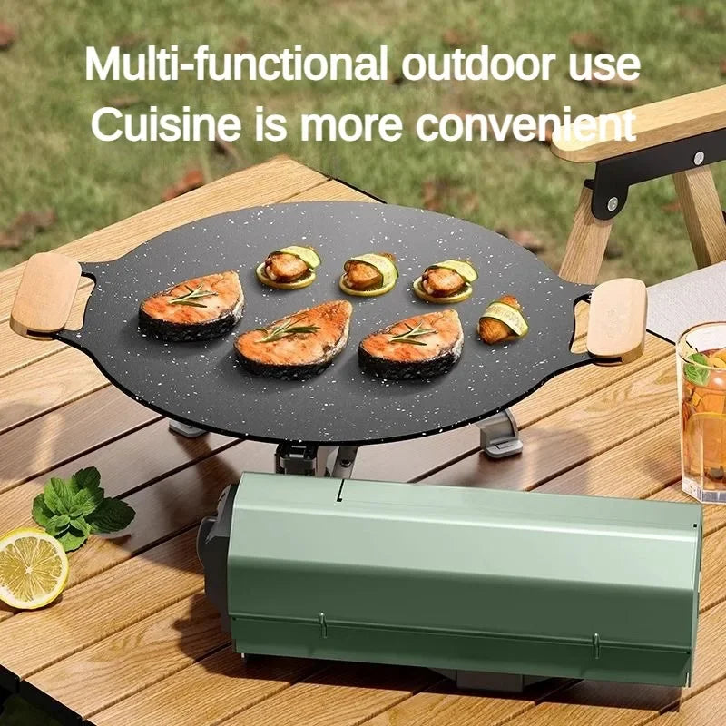 Camping Gas Stove Portable Folding Gas Burner Outdoor Gas Stove Folding Card Stove Picnic Grill Fire Heating System