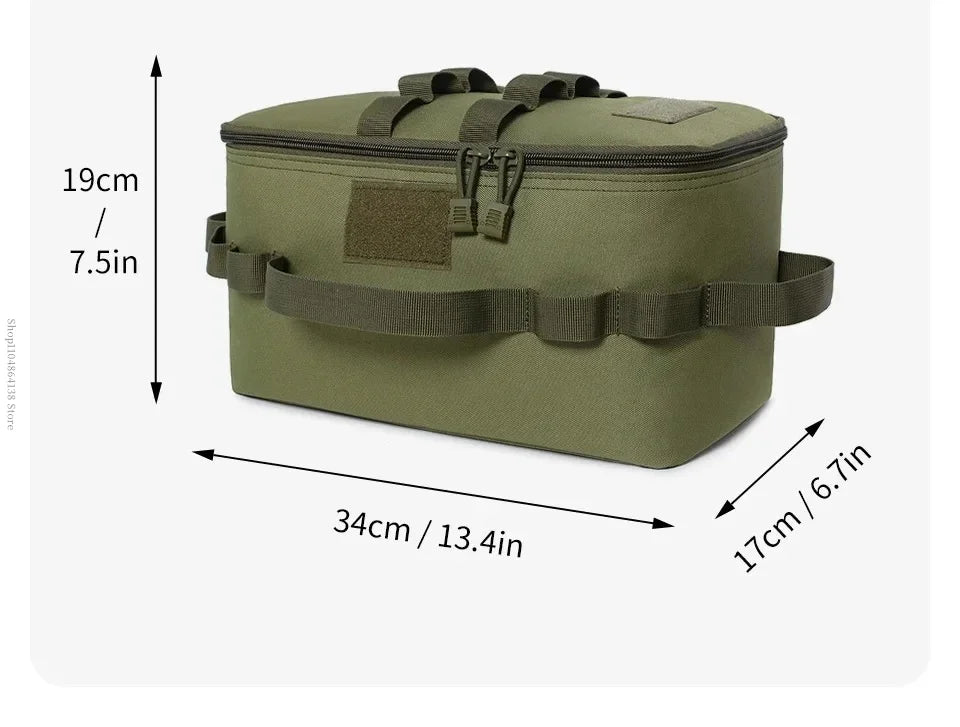 Camping picnic bag - outdoor storage bag - foldable multi-purpose tactical carry bag - picnic bag - large capacity shoulder bag
