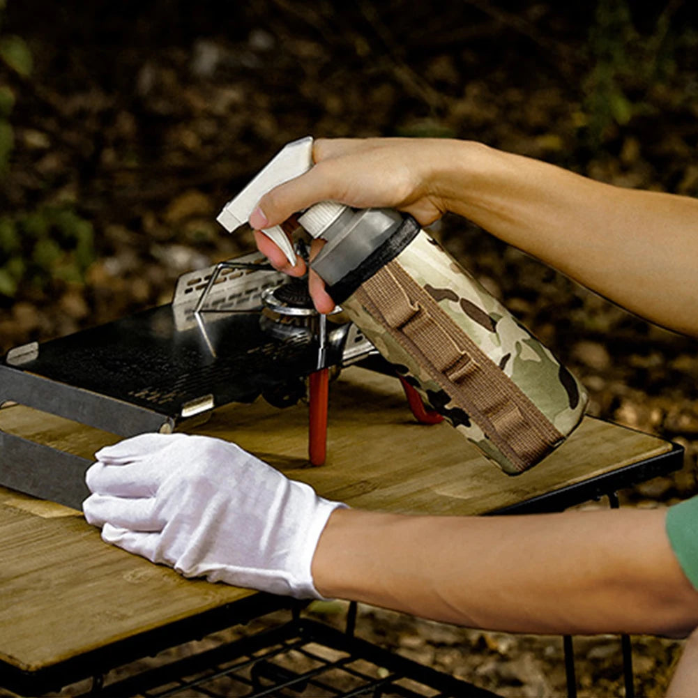 Camping Gas Can Protective Cover Gas Tank Canister Cylinder Case Outdoor Tissue Box Air Bottle Wrap Sleeve Camping Accessories