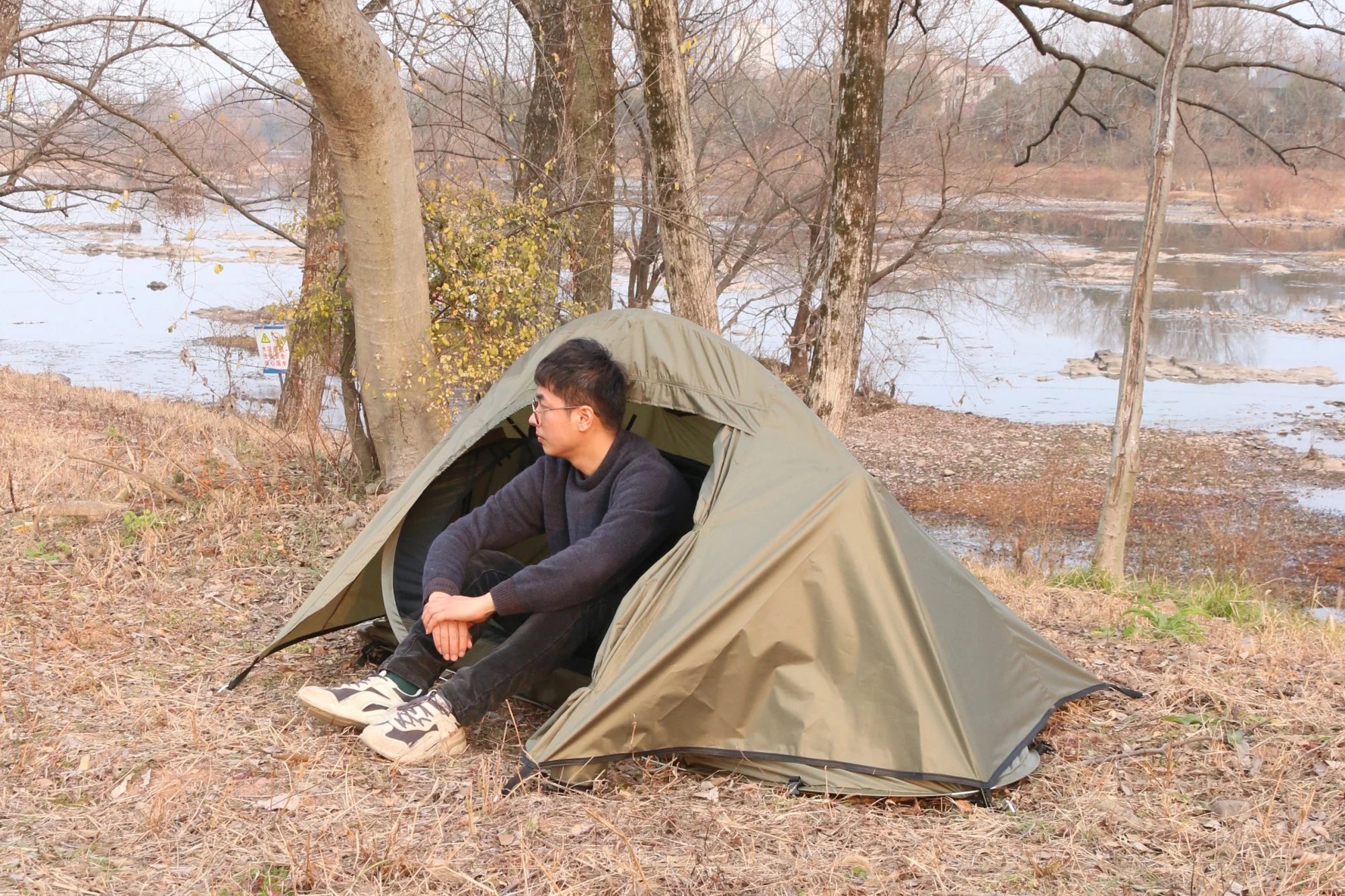 Outdoor Camping Single Tactical Tent Rainproof Boat Tent Folding Bed Sunshade Tourism Outdoor Camping Hiking Mountaineering