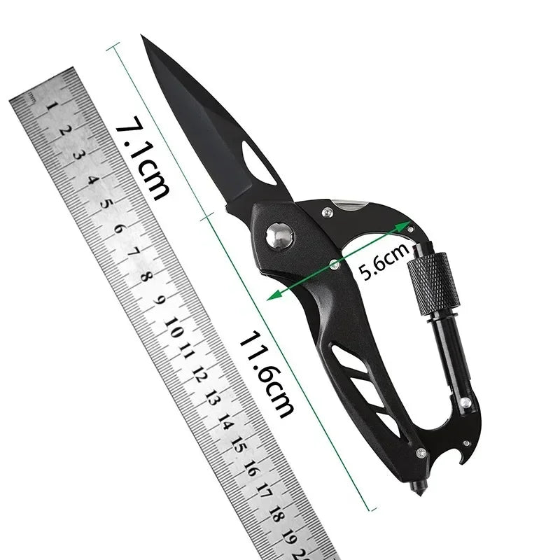 Outdoor Mountaineering Gadgets Foldable Portable Tools Multi-purpose EDC Knife Fast Hanging Survival Gear for Camping Hiking