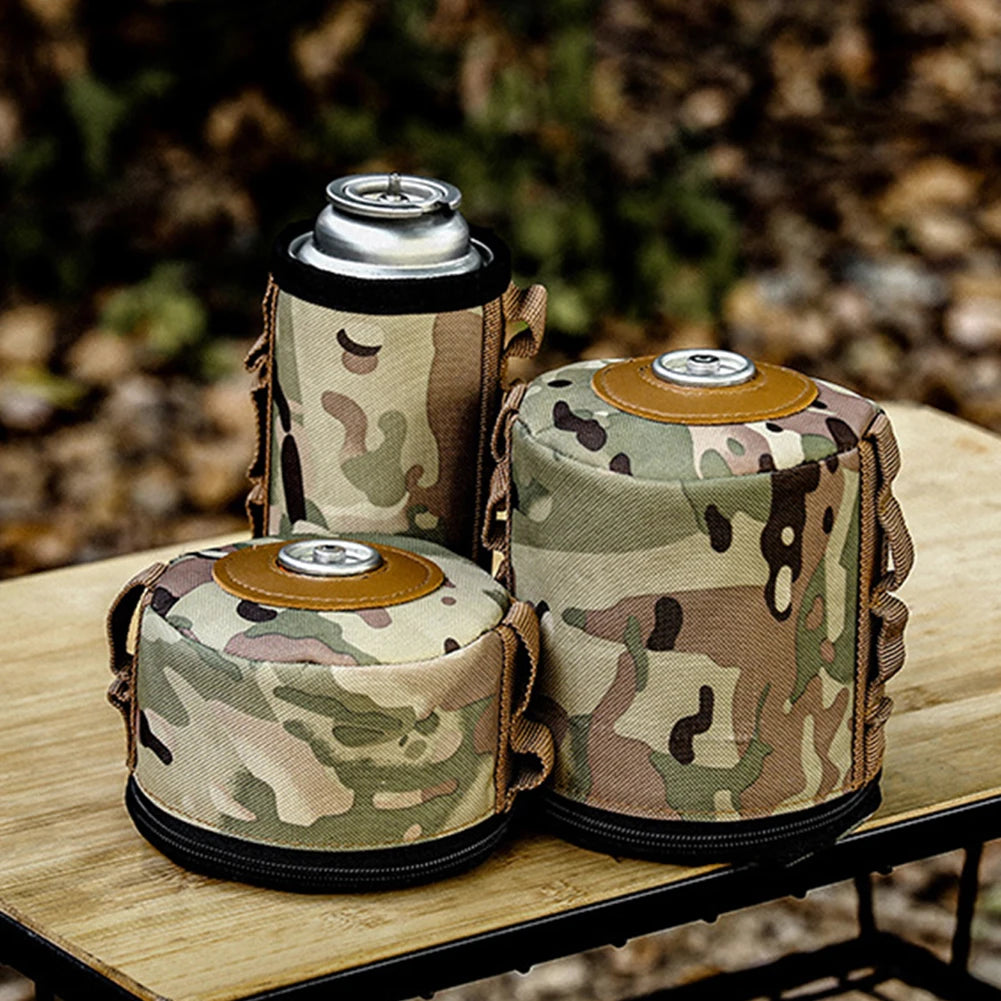 Camping Gas Can Protective Cover Gas Tank Canister Cylinder Case Outdoor Tissue Box Air Bottle Wrap Sleeve Camping Accessories