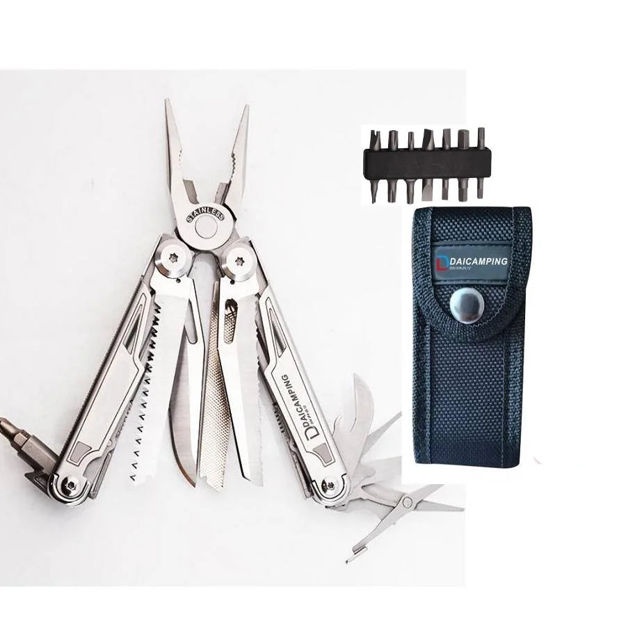 Daicamping DL12 DL13 DL1 Multifunctional Camping Tools Kit EDC Multitools Scissors Saw Multi Pliers Hand Tools Sets