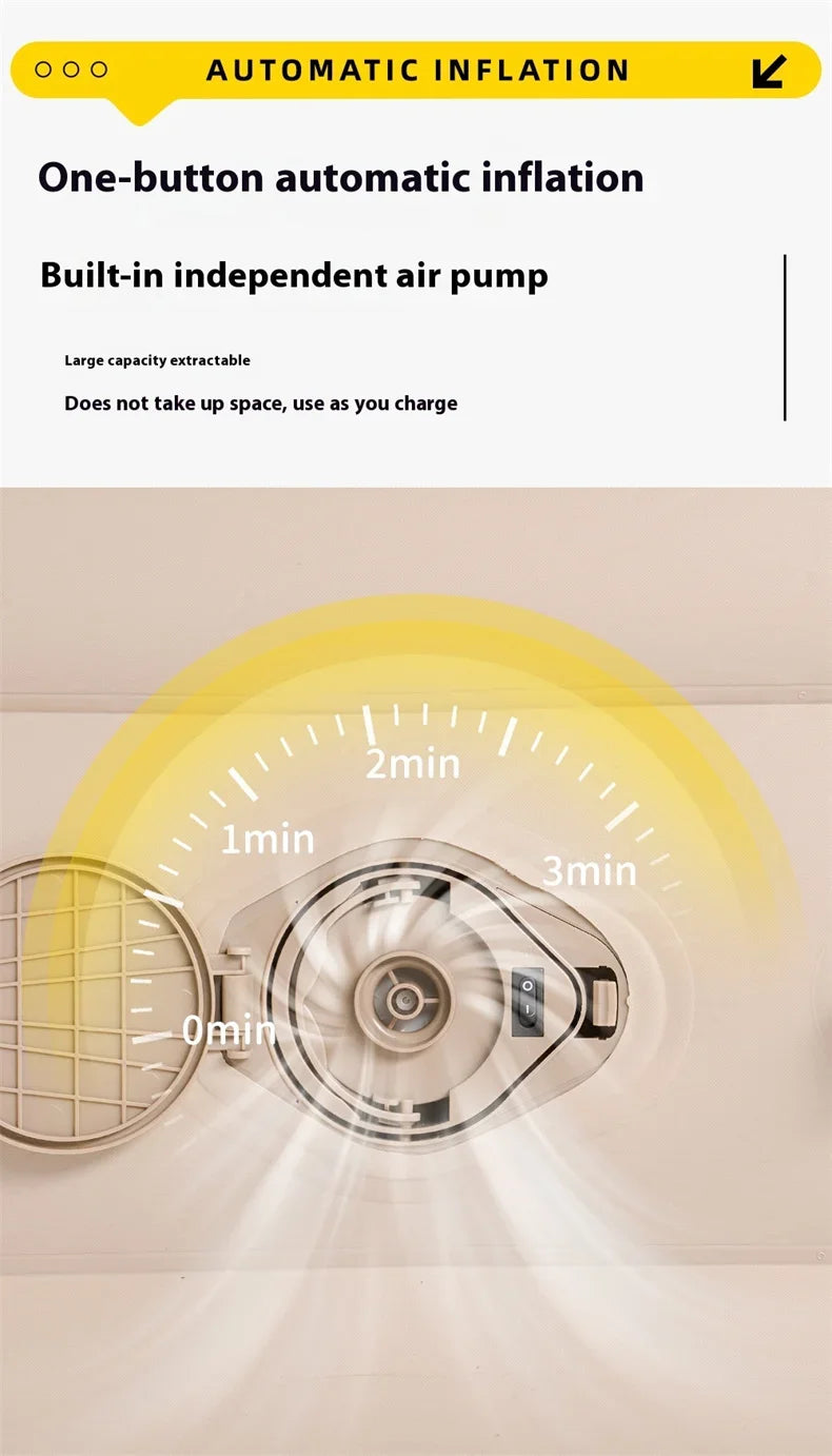 Lohascamping Large Camping Air Tent for 4-5 people Air shelter Dome tent Family Hiking  inflatable One-touch tent Outdoor Tent