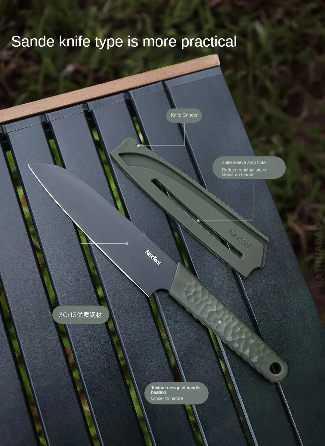 Nextool  Camping Barbecue Tools Set Picnic Knife Chopping Board Multifunctional Scissors Portable Desk BBQ Carrying Case