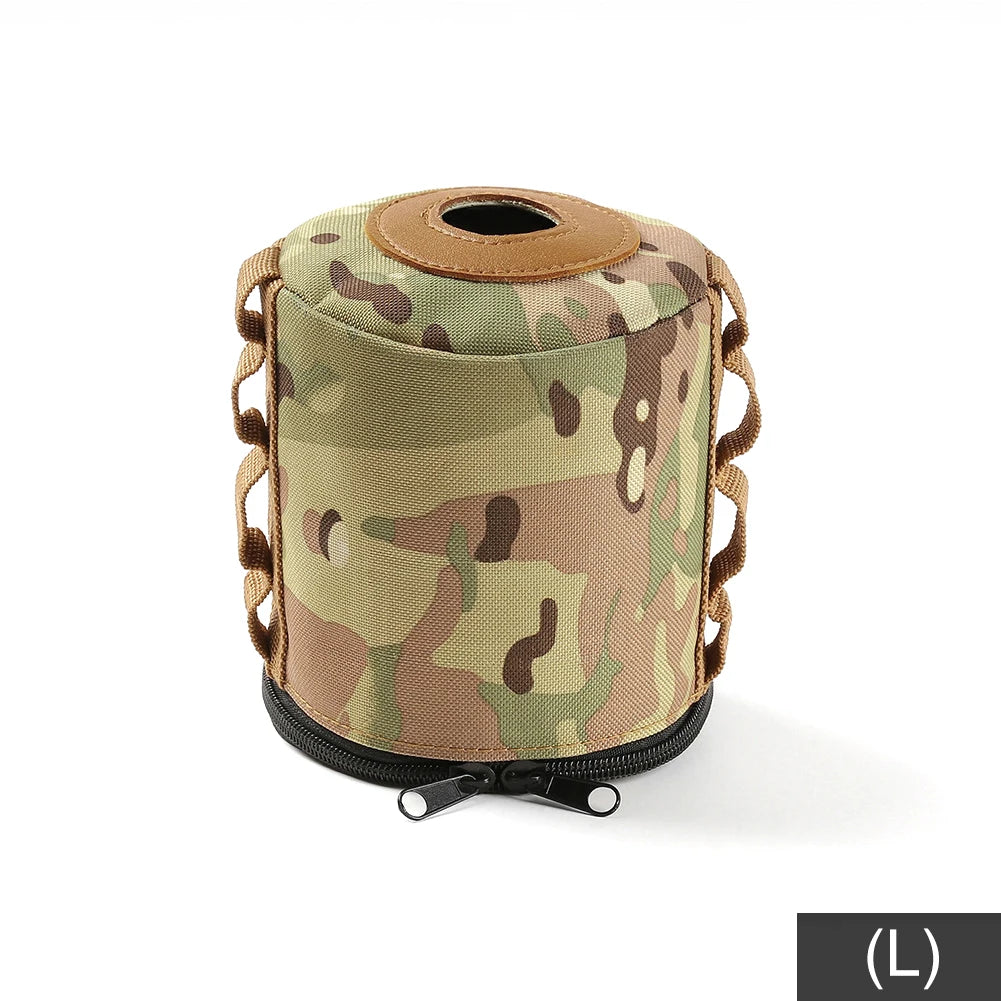 Camping Gas Can Protective Cover Gas Tank Canister Cylinder Case Outdoor Tissue Box Air Bottle Wrap Sleeve Camping Accessories