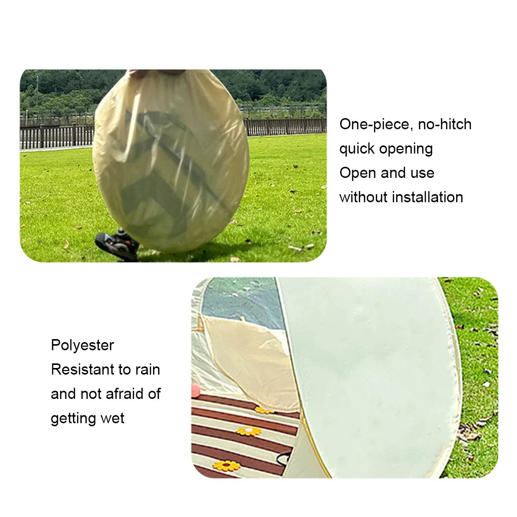 Outdoor Portable Camping One Click Open Tent Large Space Sunshade Beach Sun Shelter Tent Garden Beach Tent Baby Tent Outdoor