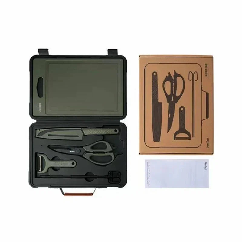 Nextool  Camping Barbecue Tools Set Picnic Knife Chopping Board Multifunctional Scissors Portable Desk BBQ Carrying Case