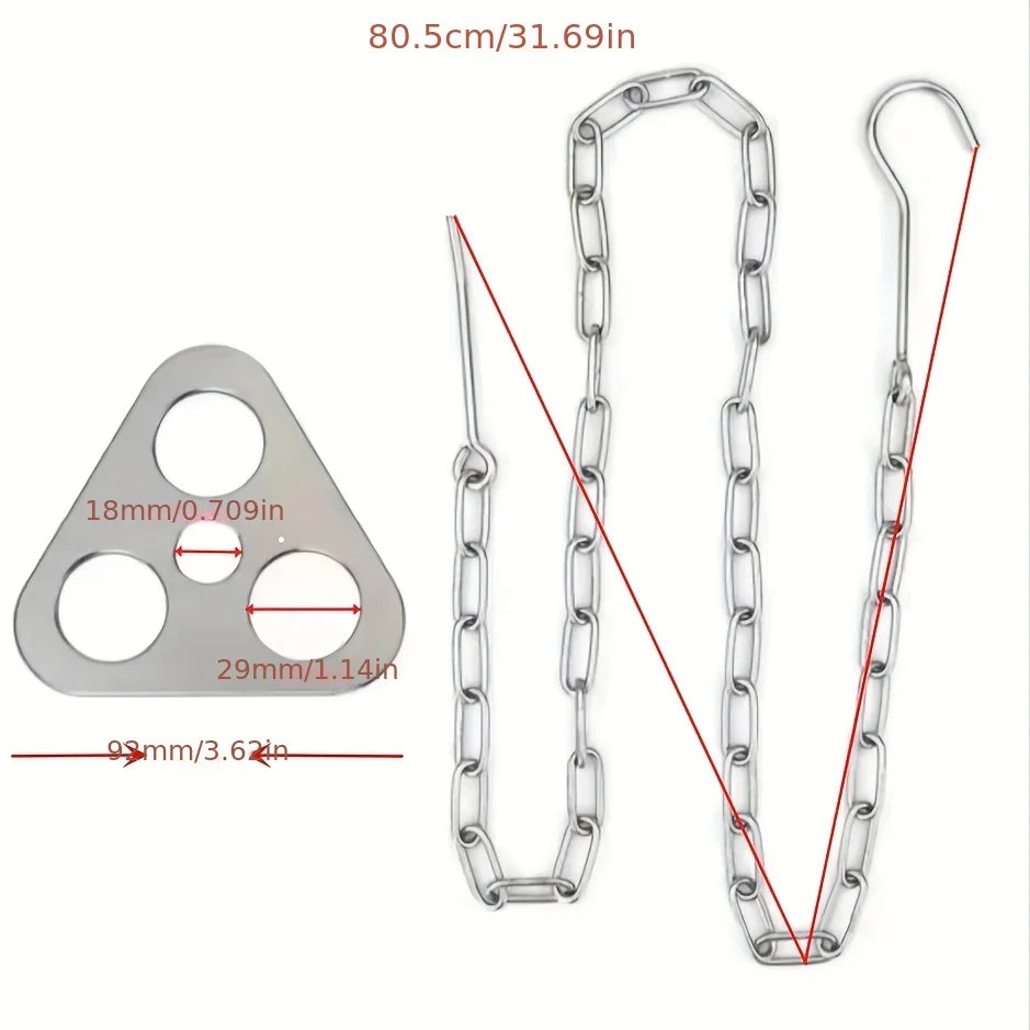 Portable Camping Gear and Equipment  Detachable Outdoor Barbecue Tripod Hanging Rack  Campfire Cooking Accessories Set