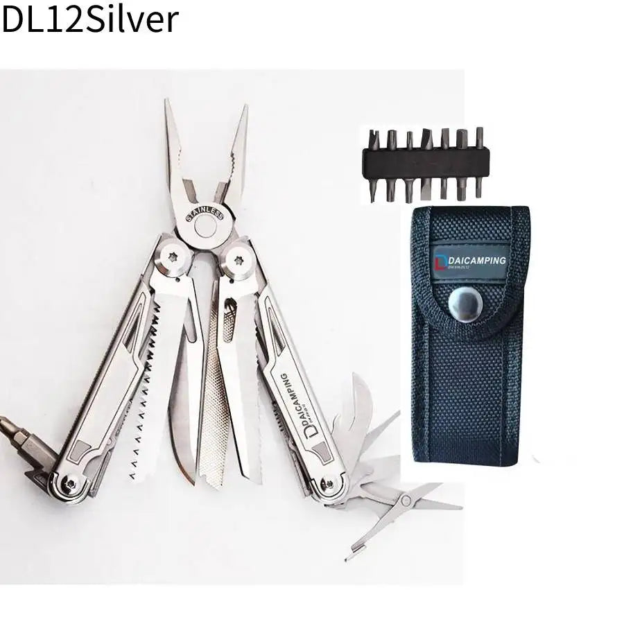 Daicamping DL12 DL13 DL1 Multifunctional Camping Tools Kit EDC Multitools Scissors Saw Multi Pliers Hand Tools Sets