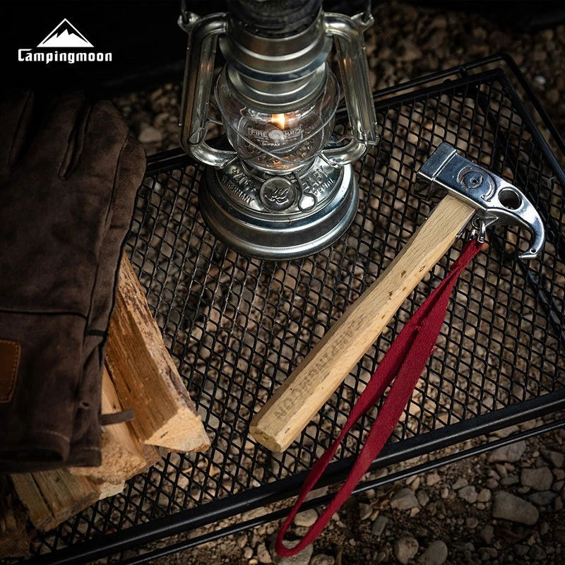 CAMPINGMOON Outdoor Stainless Steel Camping Hammer, Ground Nail, Tent Pegs, Camping Hammer, C6