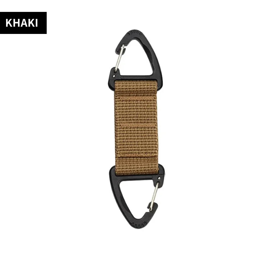 Outdoor Tools Camping Carabiner Hook Hiking Webbing Buckle Belt Clip Hanging Keychain Climbing Survival Equipment 1pcs