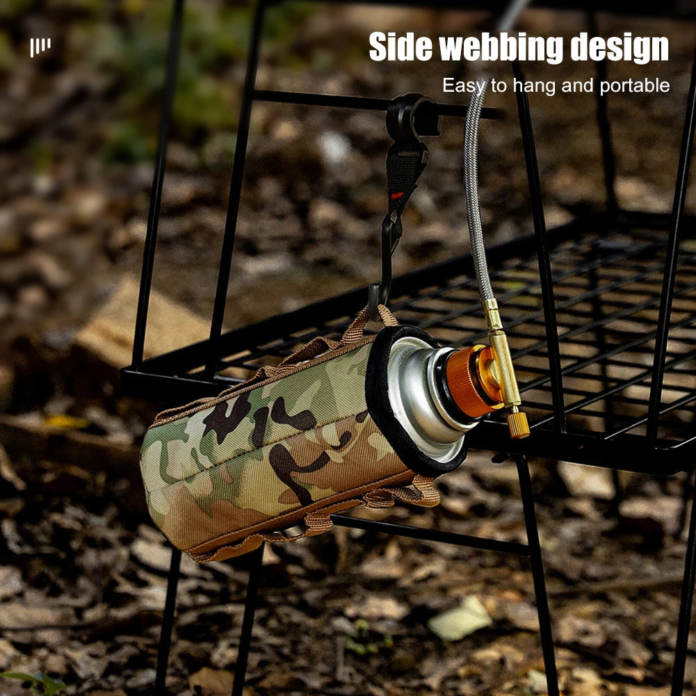 Camping Gas Can Protective Cover Gas Tank Canister Cylinder Case Outdoor Tissue Box Air Bottle Wrap Sleeve Camping Accessories