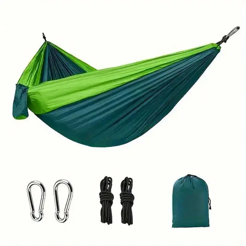 Outdoor Camping Hammock Portable Hammock Beach Backyard Courtyard Hiking Anti Rollover Double Hammock Outdoor Camping Equipment