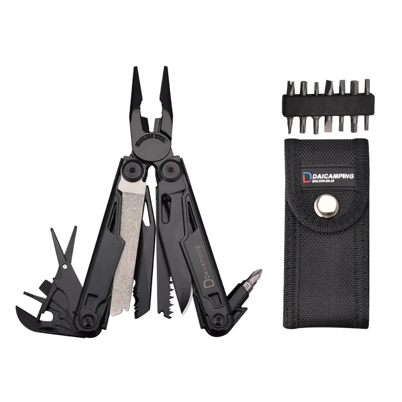 Daicamping DL12 DL13 DL1 Multifunctional Camping Tools Kit EDC Multitools Scissors Saw Multi Pliers Hand Tools Sets