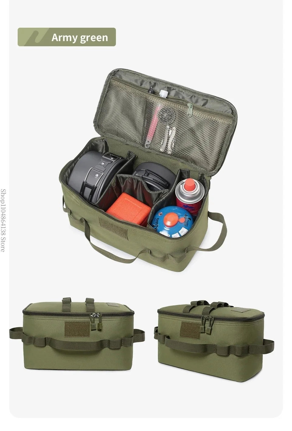 Camping picnic bag - outdoor storage bag - foldable multi-purpose tactical carry bag - picnic bag - large capacity shoulder bag