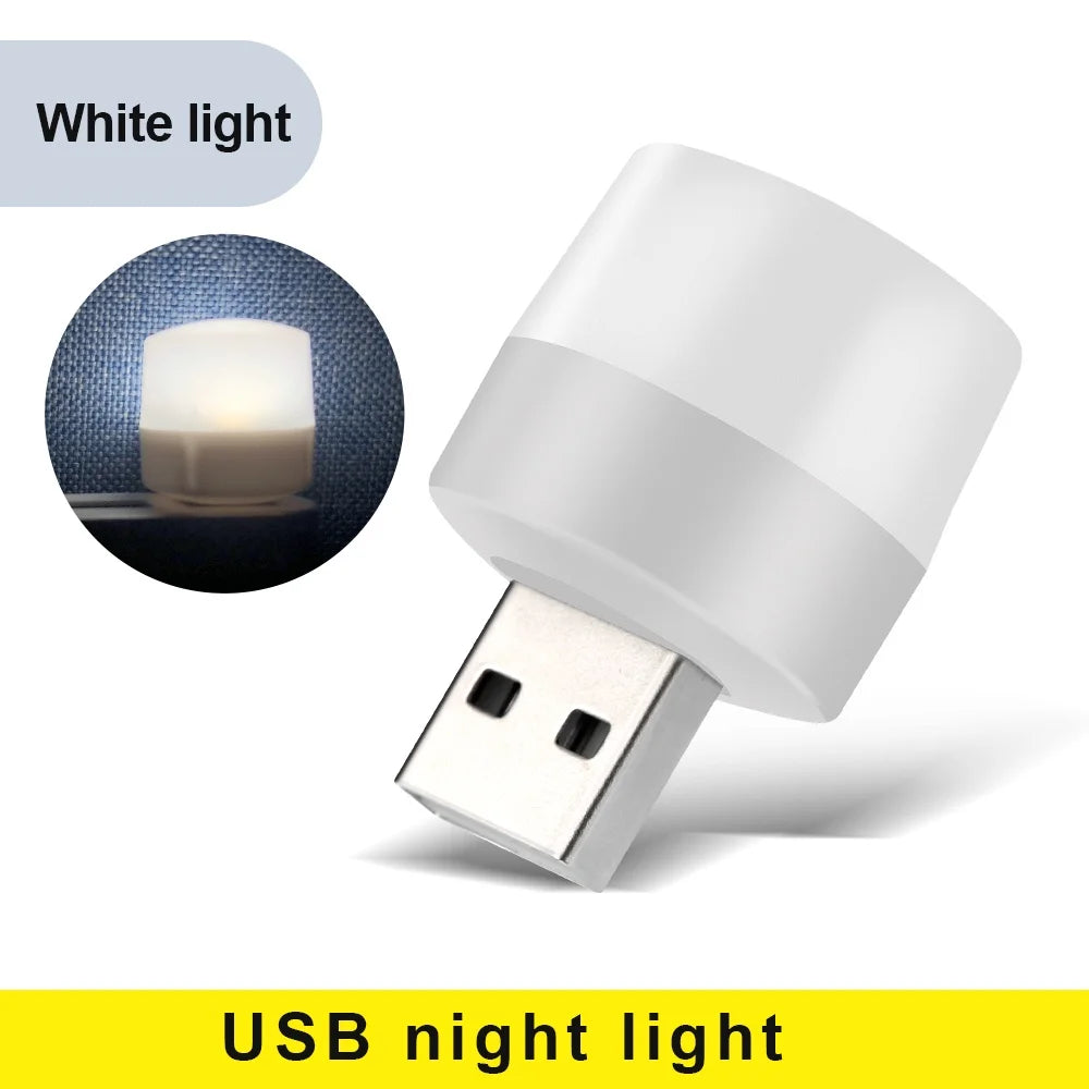 USB Light 5V 1W Usb LED Lamp Eye Protection Reading Light Computer Reading Lamp Mobile Power Charging Book Lamps Night Light
