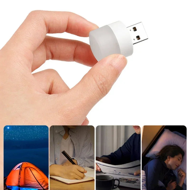 2 PC USB Night Light Set,Portable Bedroom Bedside Night Lighting,Mini Energy-saving Lamp,Eye-friendly Sleep Atmosphere Lamp