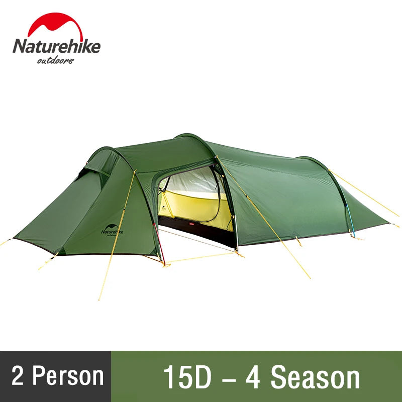 Naturehike Camping 3 Person Tent Waterproof Outdoor Ultralight Tents Glamping Backpacking 4 Season 2 Person Tent Hike Beach Tent