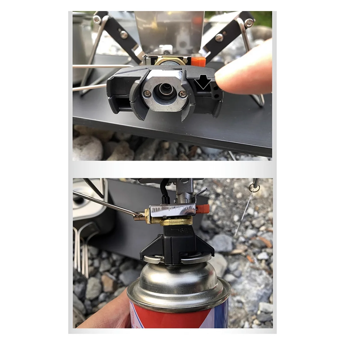 Supernew  Camping Stove Outdoor Portable Windproof High-Power Cassette Gas Stove Picnic Accessories