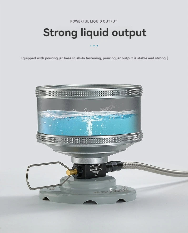 CAMPINGMOON Camping can be done with Inverted High-altitude Flat Gas Cylinders,Stoves,Extension Pipes with Valves, and Gas Pipes