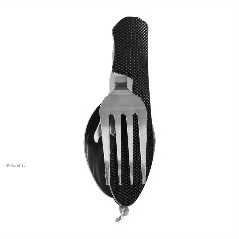 Multifunctional Camping Knife，Spork，Remove Folding Knife，Fork and spoon，Convenient Outdoor Tableware，Suitable for Camping