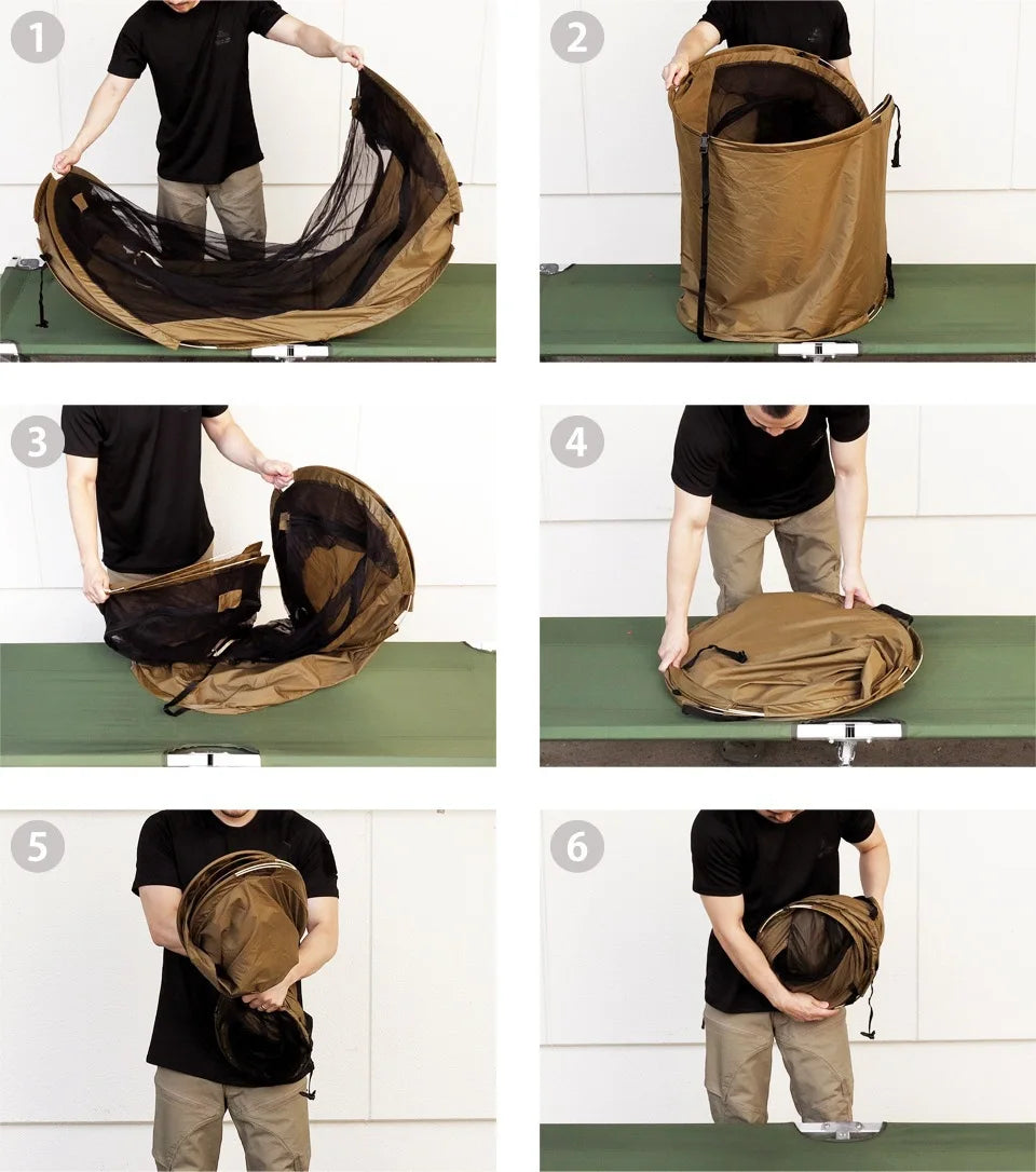 Outdoor Camping Single Tactical Tent Rainproof Boat Tent Folding Bed Sunshade Tourism Outdoor Camping Hiking Mountaineering