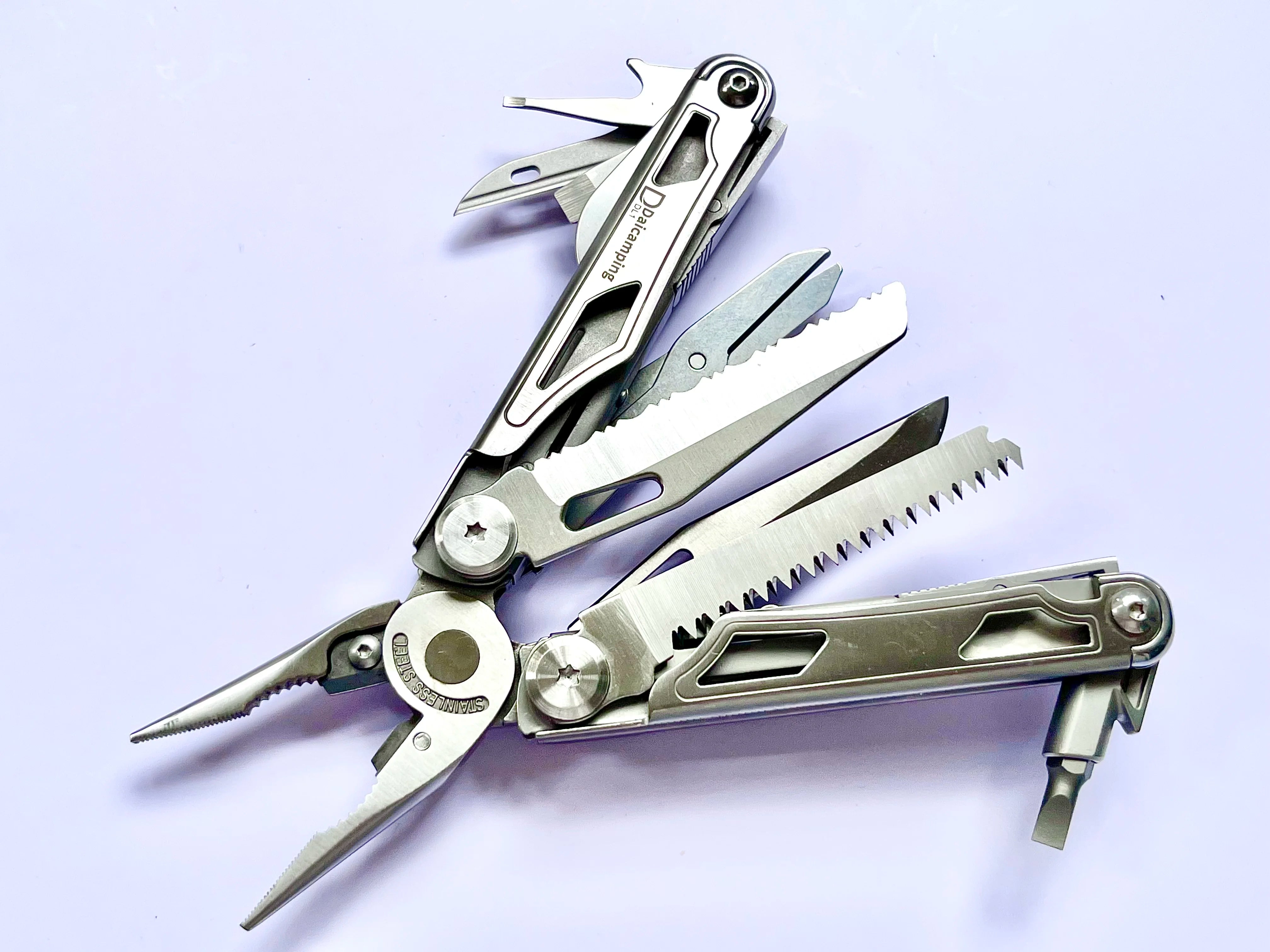 Daicamping DL12 DL13 DL1 Multifunctional Camping Tools Kit EDC Multitools Scissors Saw Multi Pliers Hand Tools Sets