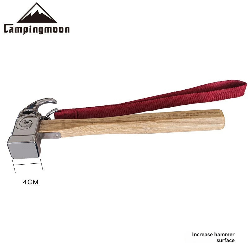 CAMPINGMOON Outdoor Stainless Steel Camping Hammer, Ground Nail, Tent Pegs, Camping Hammer, C6