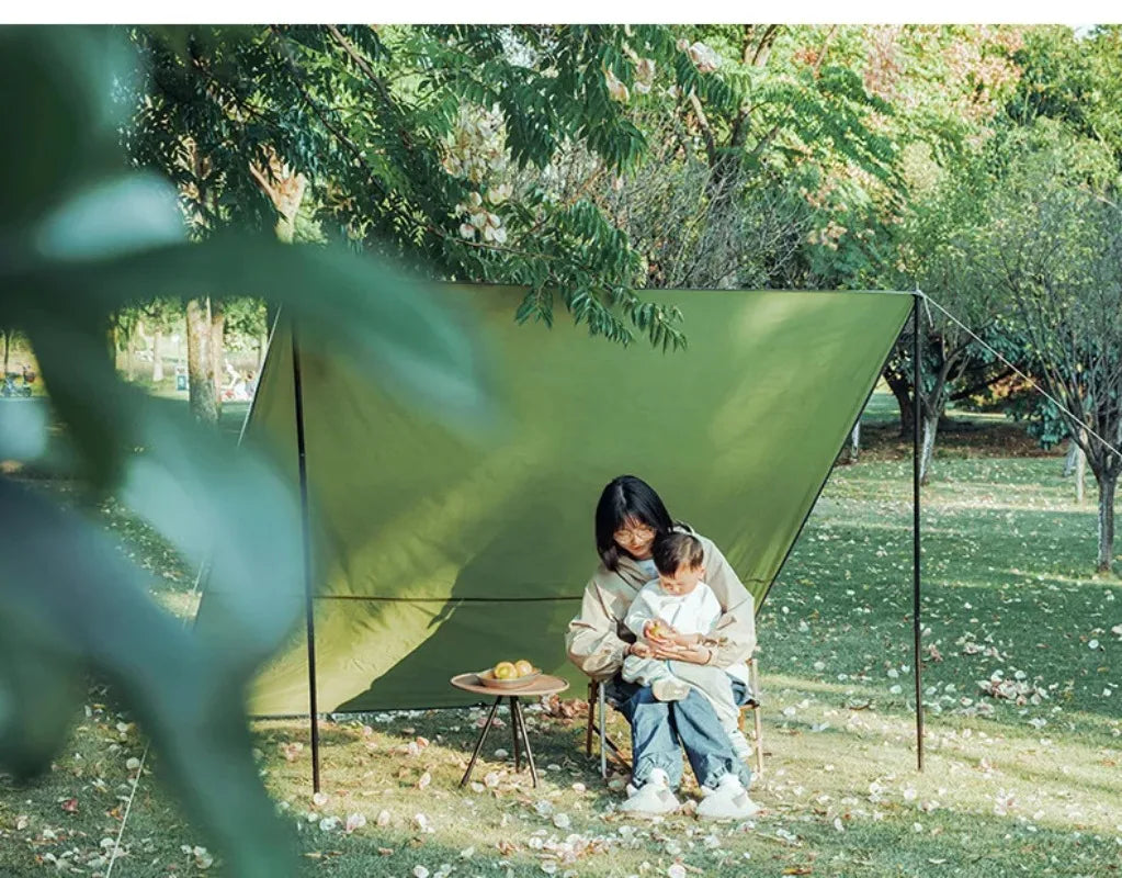 Tent Tarp Rain Sun Shade Hammocks Shelter Camping Survival Sun Shelter Picnic Awning Cover Waterproof Out Hiking Accessories