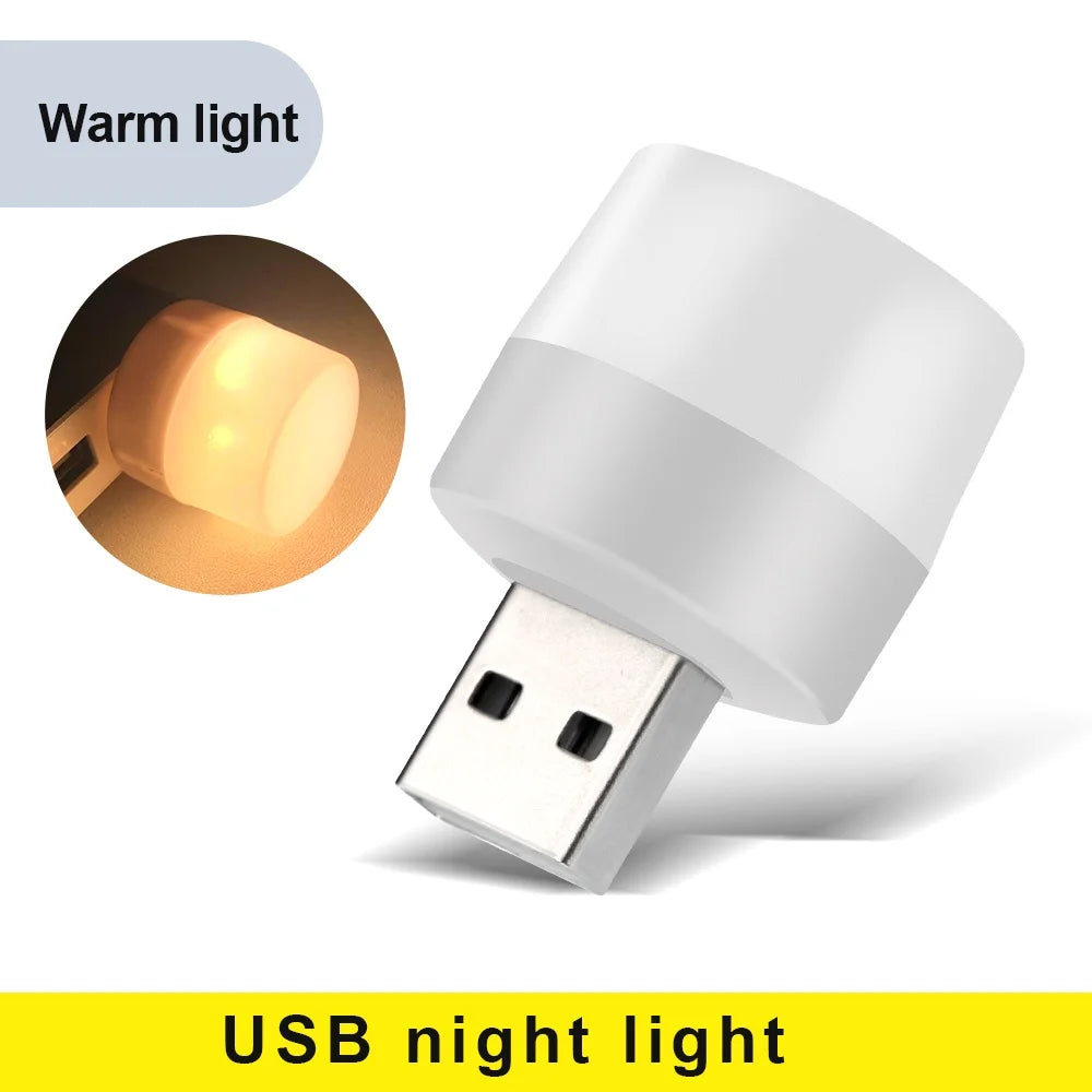 USB Light 5V 1W Usb LED Lamp Eye Protection Reading Light Computer Reading Lamp Mobile Power Charging Book Lamps Night Light