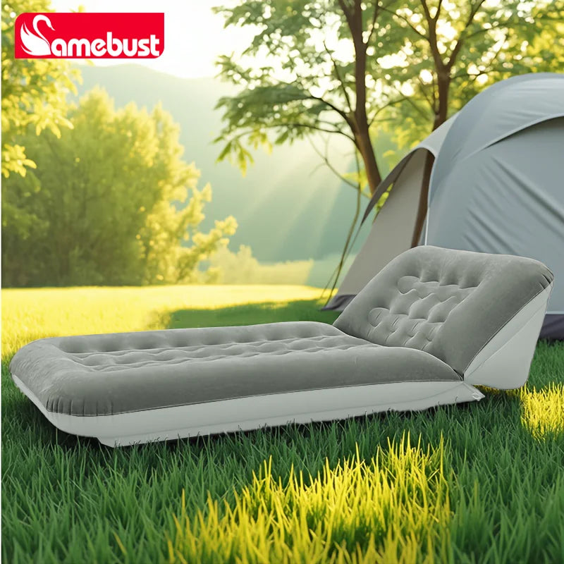 Camebust Outdoor Camping Inflatable Mattress Sleeping Pad with Pillows Adjustable Air Mat for Hiking