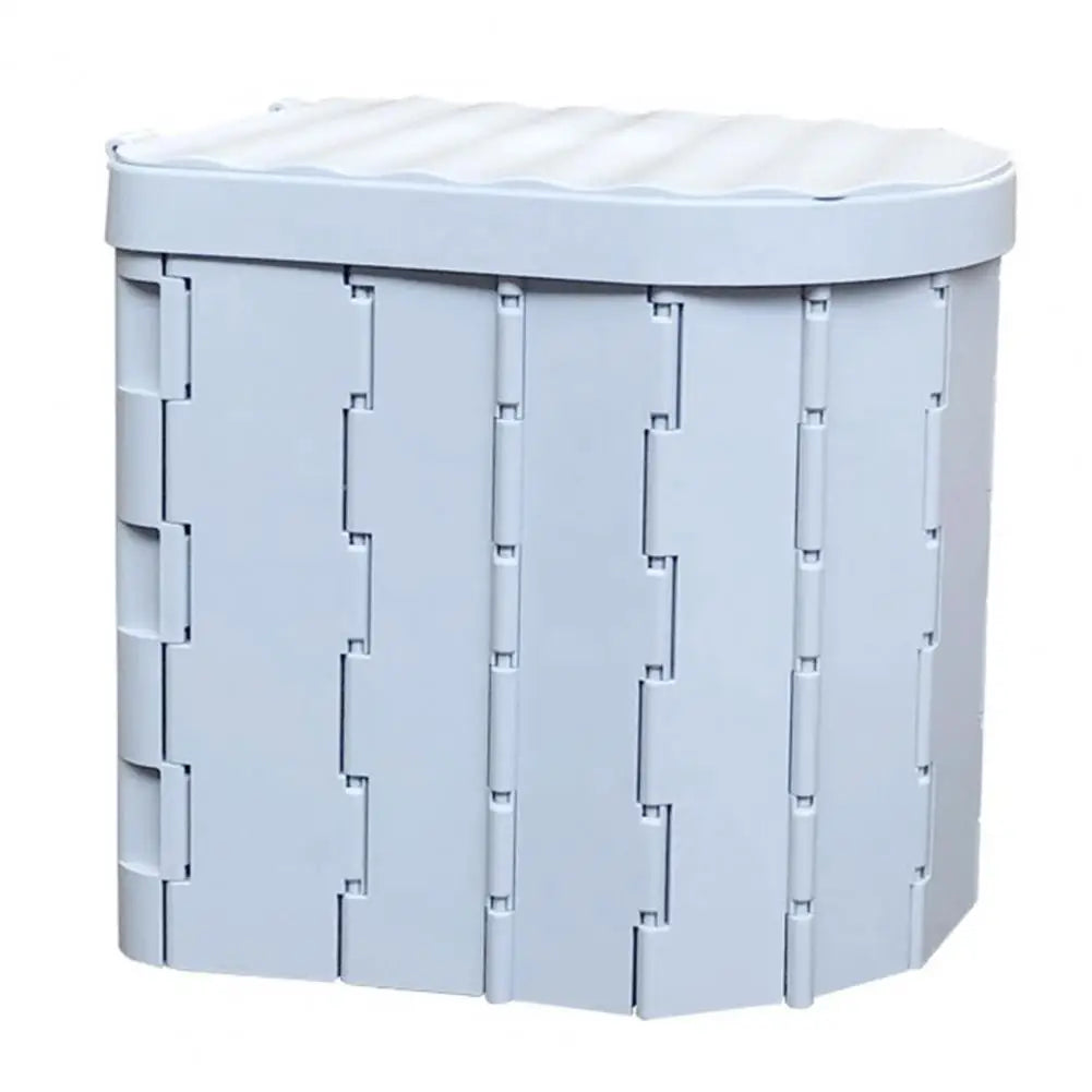 Camping Folding Toilet with Lid Great Load Bearing Travel Toilet Wide Seat Adult Car Potty with Storage Bag And Trash Bags